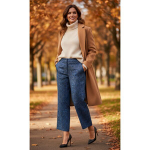 The Korner Size 6 tapered slacks Pants 14.5in waist 23in inseam